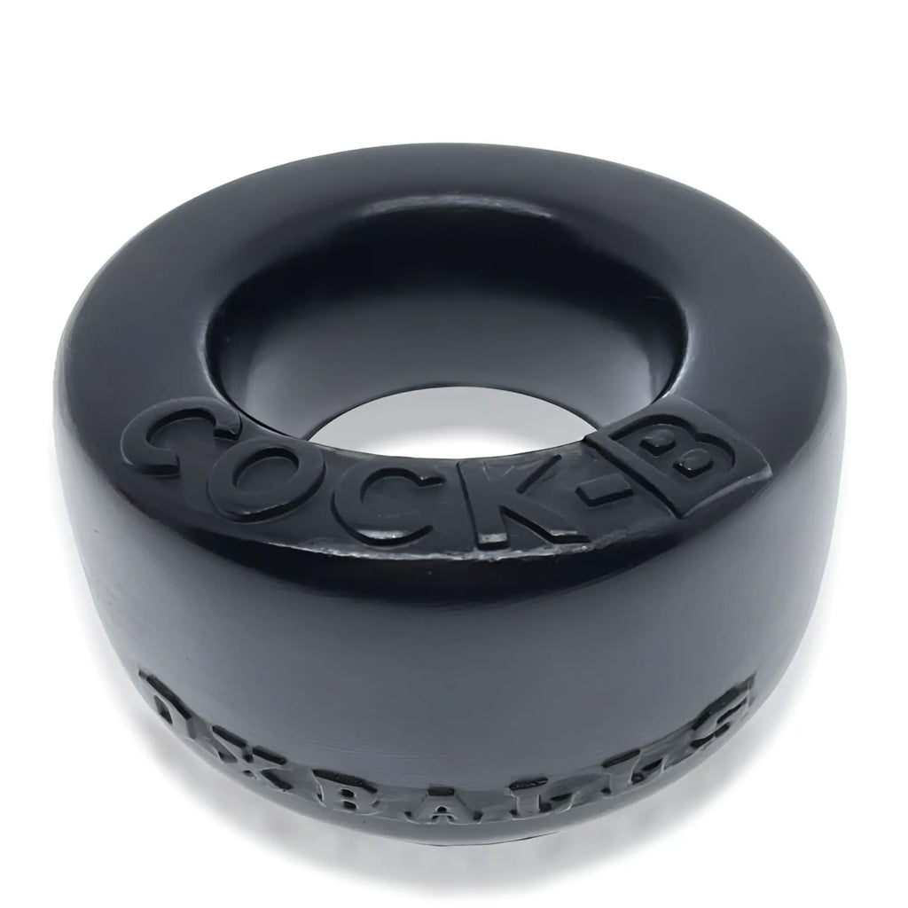 Black sock-e brand oxballs cock b bulge cock ring black made of smooth solid material with embossed branding