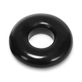 Oxballs donut 2 cockring large black made of glossy black rubber in a donut shape for male enhancement