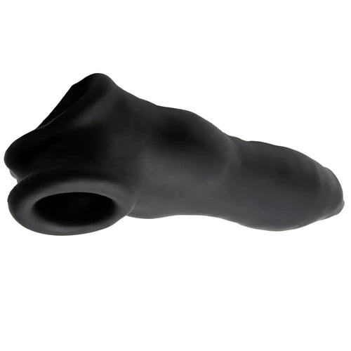 Black silicone cock ring oxballs fido velvet-smooth beast night with smooth contoured design