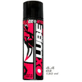 Black aerosol can of oxballs formulaox hybrid silicone and h2o playlube with bold red white label and stylized animal face design