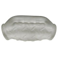 Translucent white silicone oxballs masterjack double penetration condom with textured braided pattern clear ice color