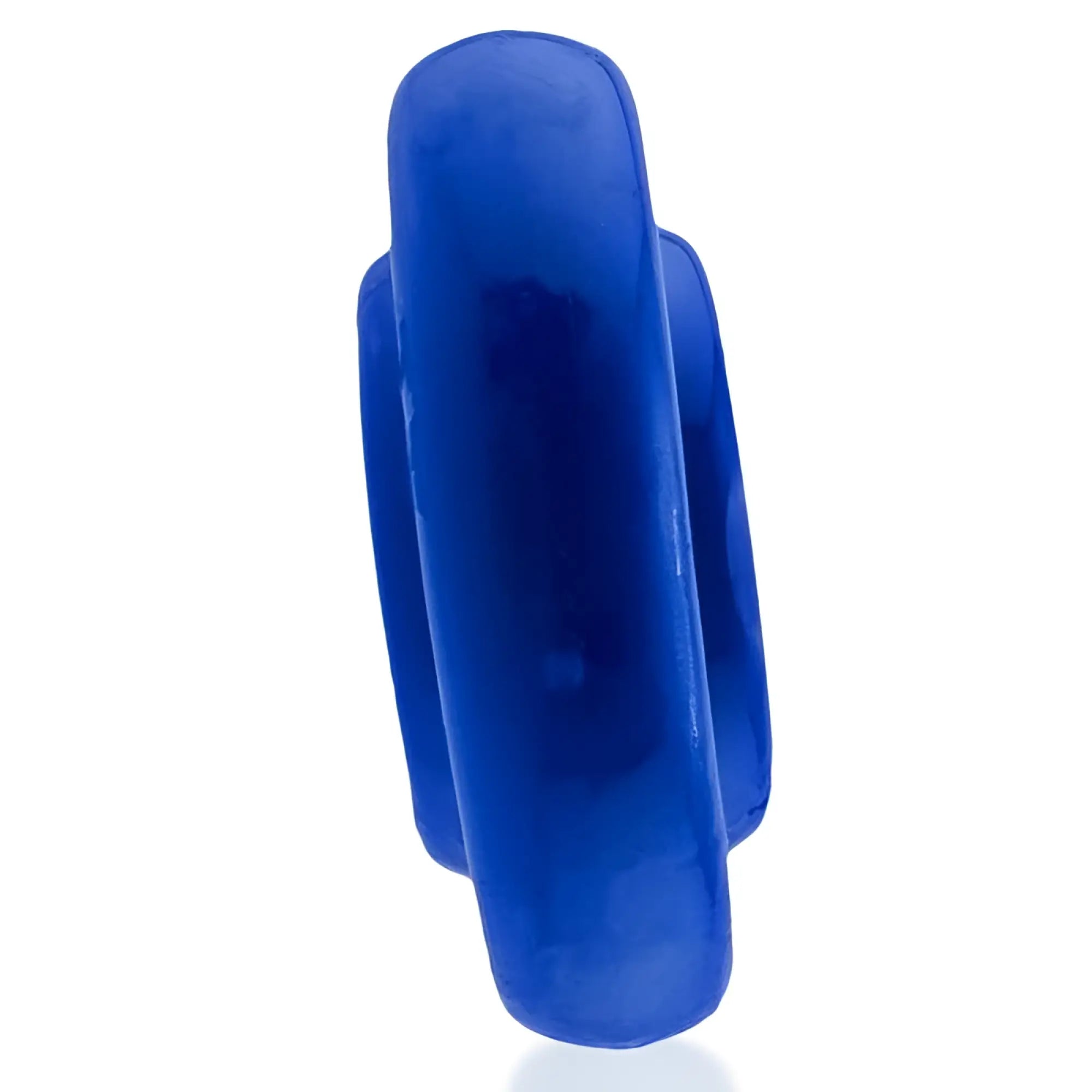 A vibrant royal blue silicone OxBalls Rimz BIG Ring with a smooth glossy finish and slightly tapered design