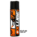 Black and orange OxBalls THICK silicone OXLube 130ml aerosol can with bold animal face graphic design on label