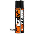 Black and orange aerosol can of oxballs thick silicone oxlube 250ml for long-lasting silicone lubrication