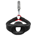 OxBalls Tug Pull Down ballstretcher black with black rubber grip red accent and metallic attachment