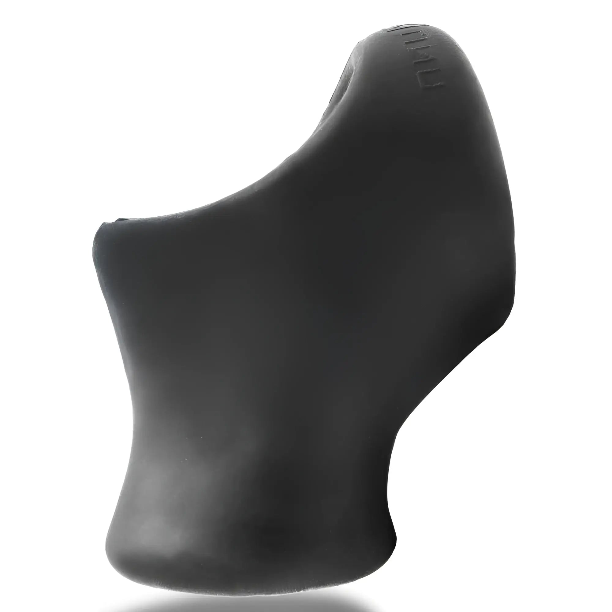 Black rubber grip for bicycle handlebars in oxballs unit-x stretch tug-down ball stretch night product design
