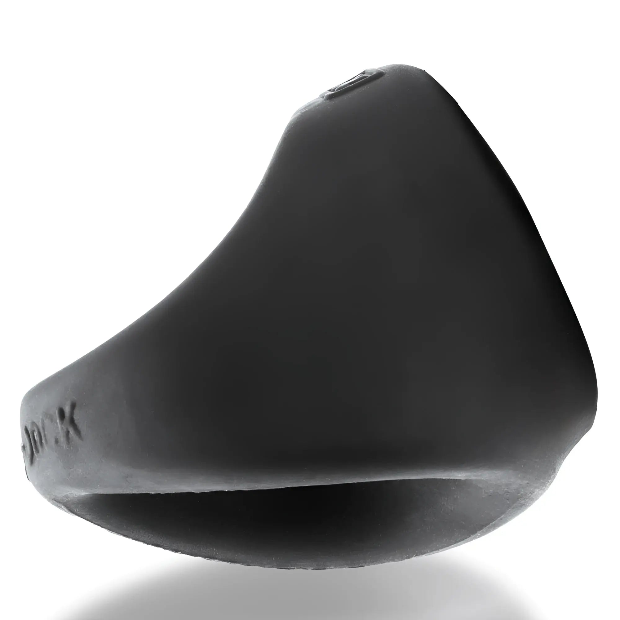 Black silicone ring oxballs unit-x stretchy slimmer fit night with smooth rounded design and embossed inner branding