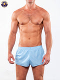 AMERICAN JOCK 8024 Men's Skins 6 Â½â€ Running Short - Sky Blue