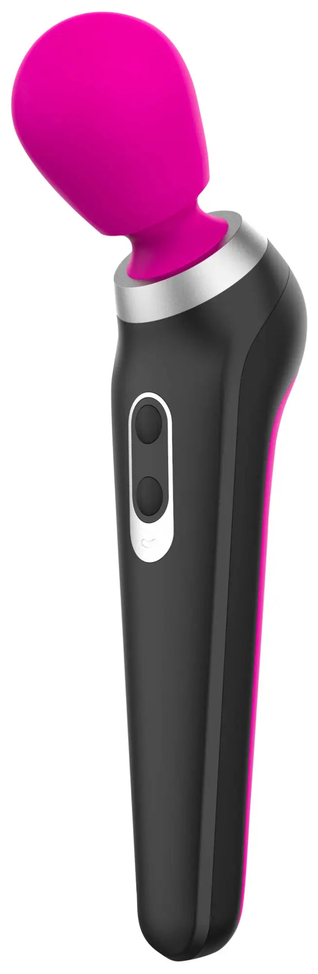 Vibrant pink and black handheld vibrator palmpower extreme pink with sleek ergonomic design for comfortable use