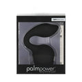 Black 100 percent silicone palm power extreme curl device in retail packaging with extreme pleasure cap black