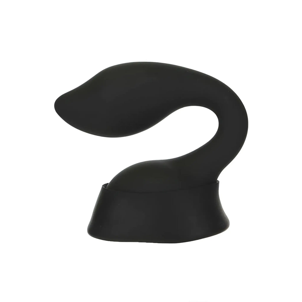 Black silicone cock ring palmpower extreme pleasure cap with curved ergonomic design for enhanced stimulation