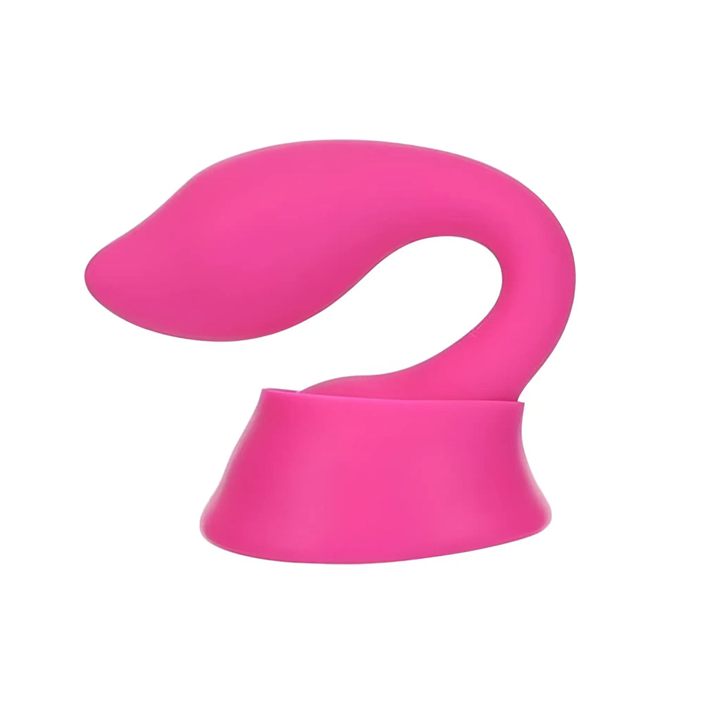 PalmPower Extreme Pleasure Cap pink vibrant curved silicone toy with smooth glossy finish and ergonomic design