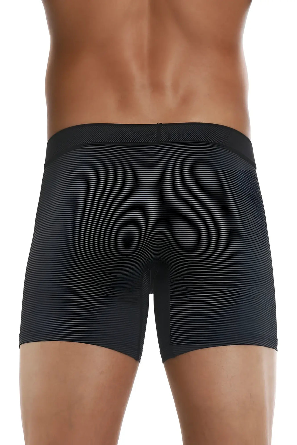 Papi 626185-962 cool2 2pk solid boxer briefs in black textured fabric with snug fit and elastic waistband