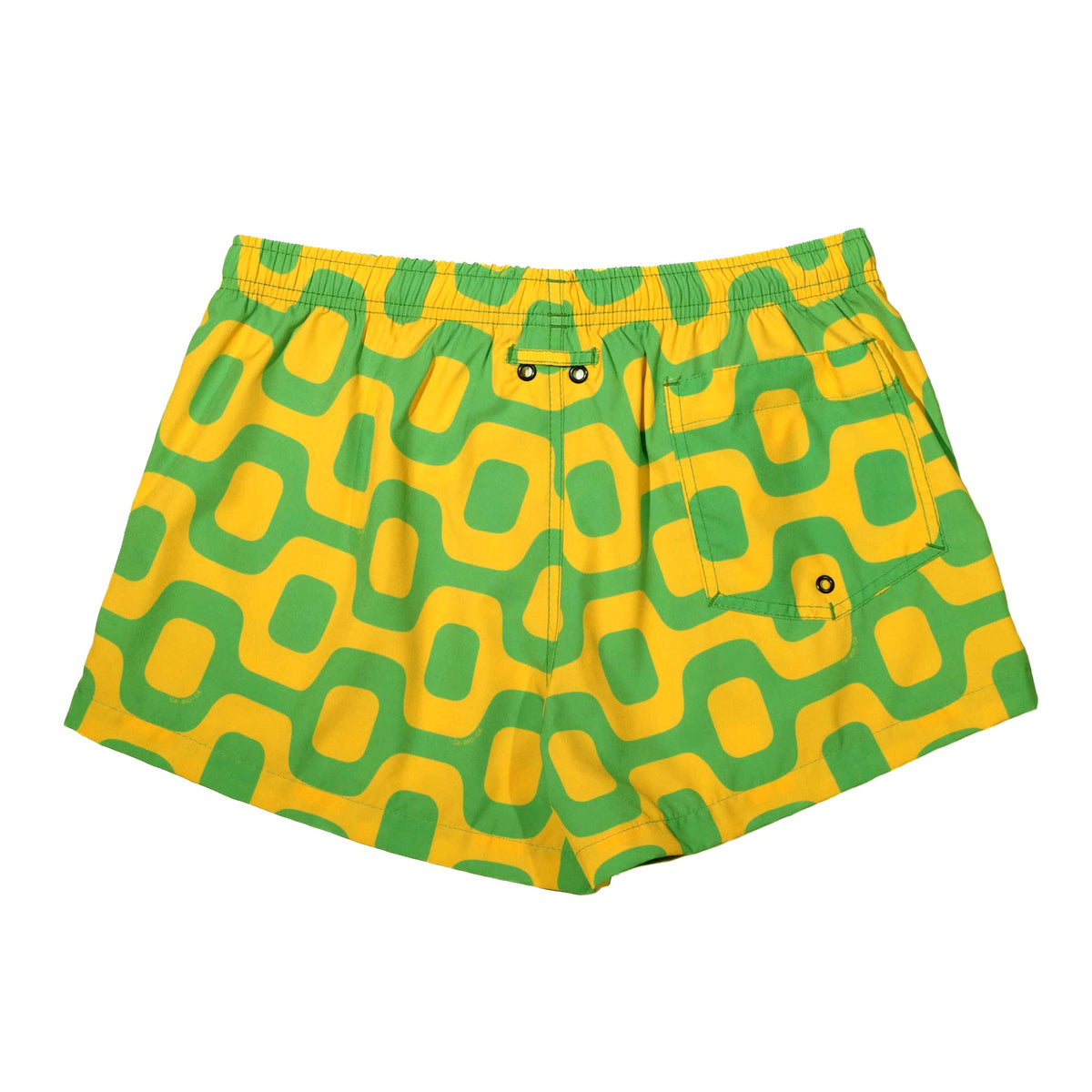 CA-RIO-CA GREEN & YELLOW PAVEMENT - Italian Shorts