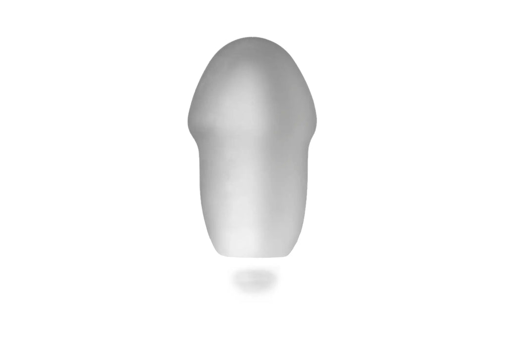 Perfectfit buck angel kissx clear translucent matte silicone toy with smooth rounded design