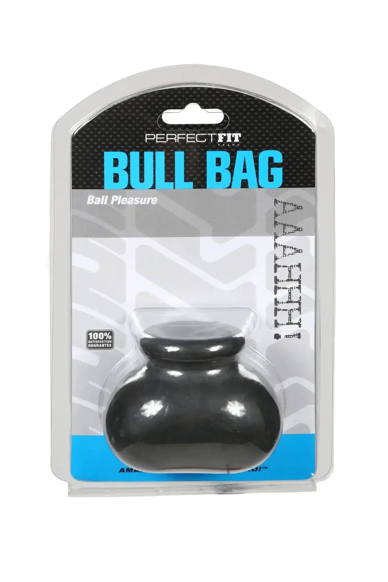 Black glossy plastic bull bag by perfect fit designed for durable secure storage and transport