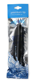 Black 5-inch ergofit plastic nozzle packaged in blue and silver foil for precise ergonomic use