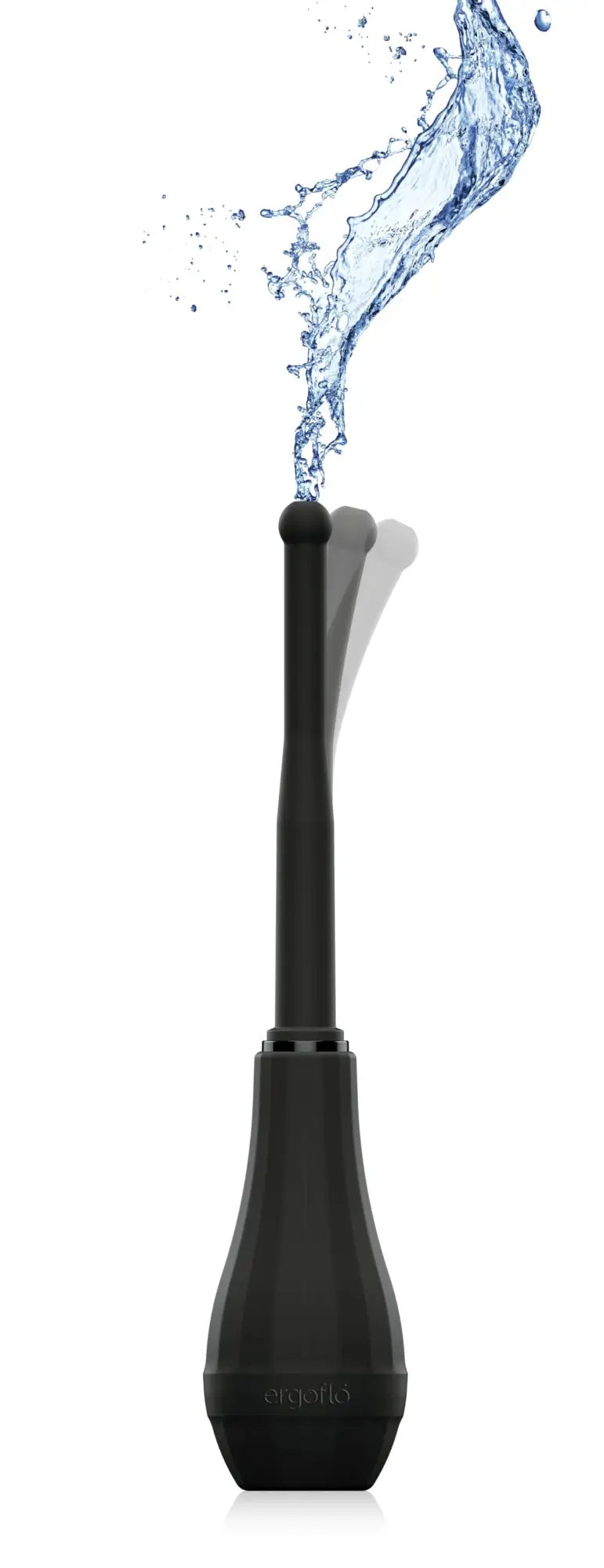 Black ergonomic water jet nozzle with sleek tapered design and brand engraving perfectfit ergoflo director 20cm tip