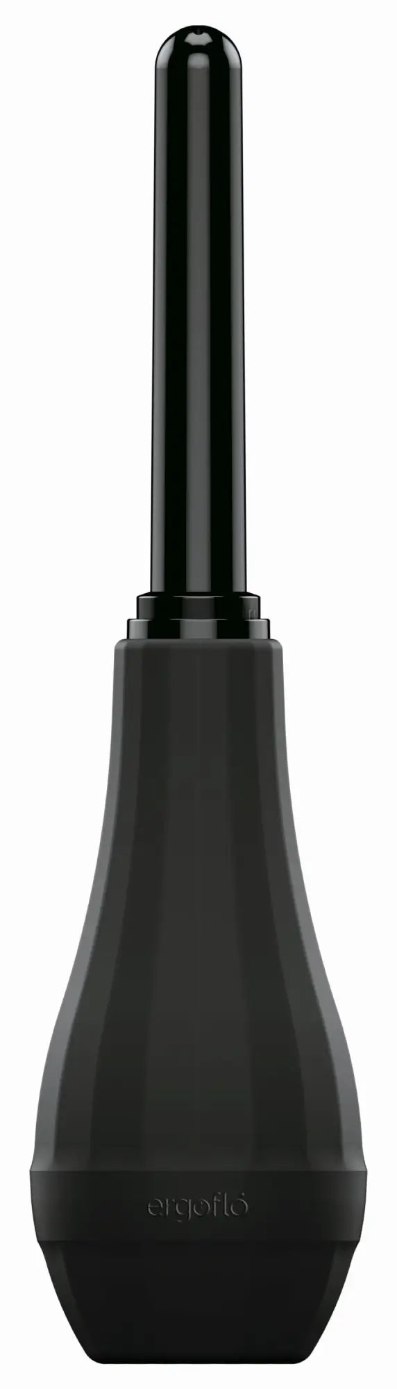 Black ergonomic suction cup from perfectfit ergoflo extra douche with sleek tapered design and matte finish