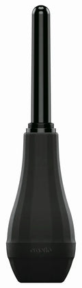 Black ergonomic suction cup from perfectfit ergoflo extra douche with sleek tapered design and matte finish