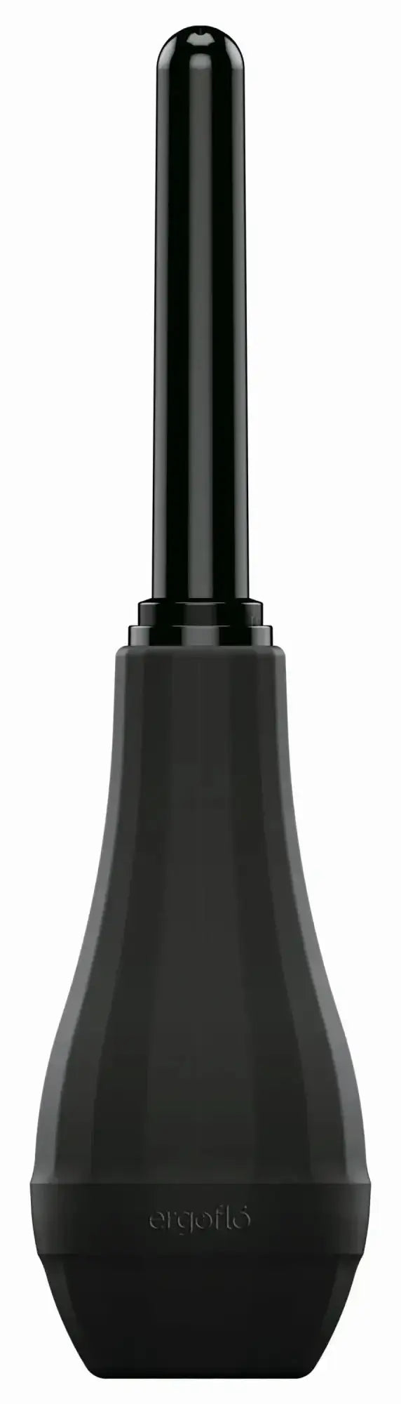 Black ergonomic suction cup from perfectfit ergoflo extra douche with sleek tapered design and matte finish