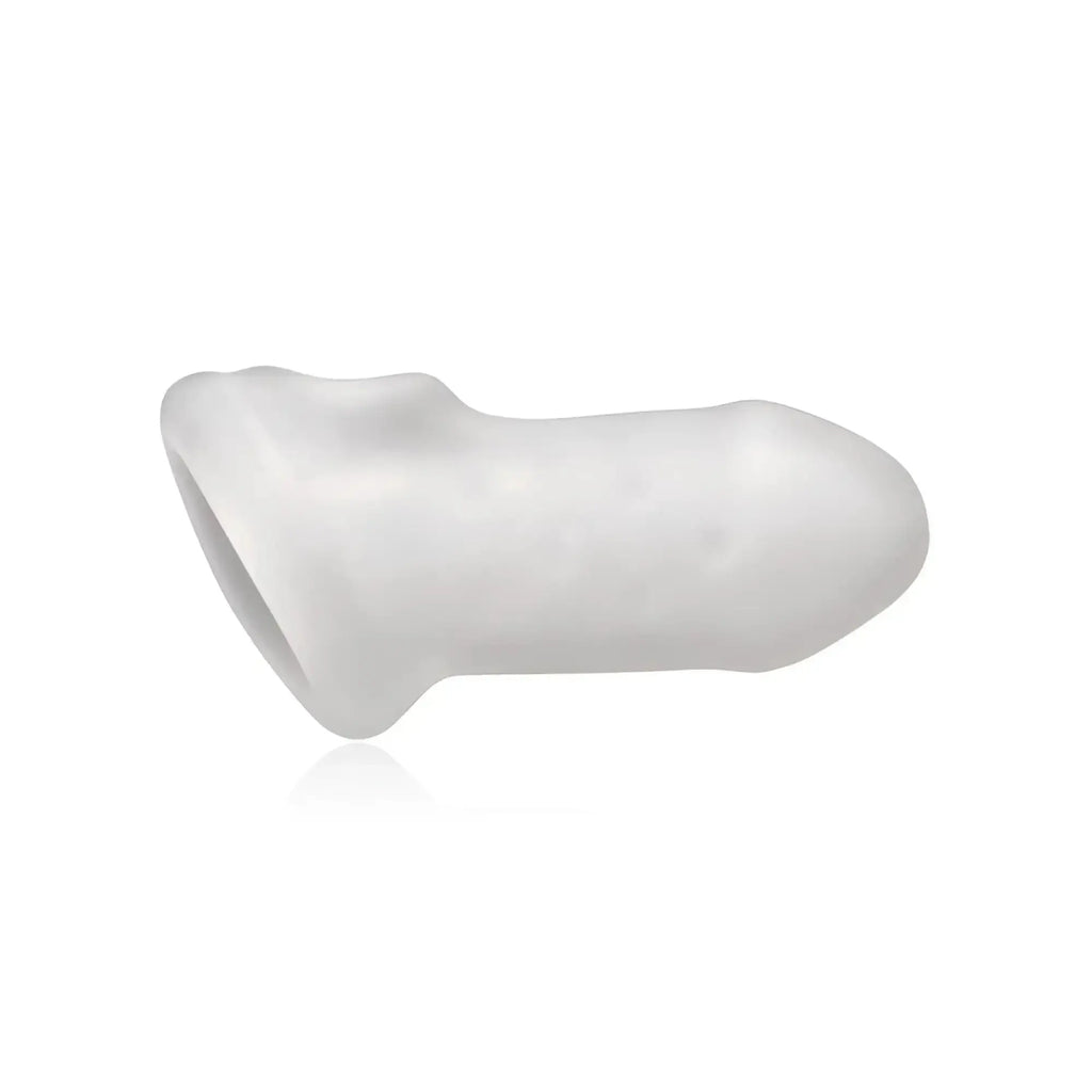 White silicone urethral dilator with smooth tapered design for perfectfit fat boy 4.0 cock sleeve