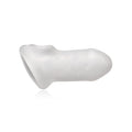 White silicone urethral dilator with smooth tapered design for perfectfit fat boy 4.0 cock sleeve