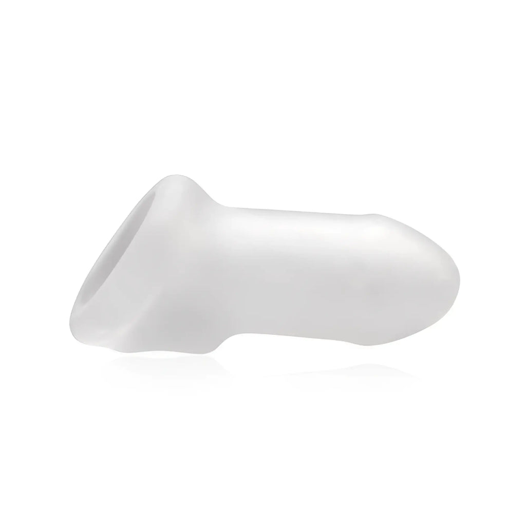 White silicone urethral dilator with smooth tapered design in perfectfit fat boy 4.0 cock sleeve product image