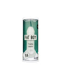 White silicone fat boy thin sheath in cylindrical package by perfect fit for 5.5 inch use