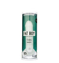 White silicone thin sheath in green and white fat boy package perfectfit fat boy thin sheath 6.5 product