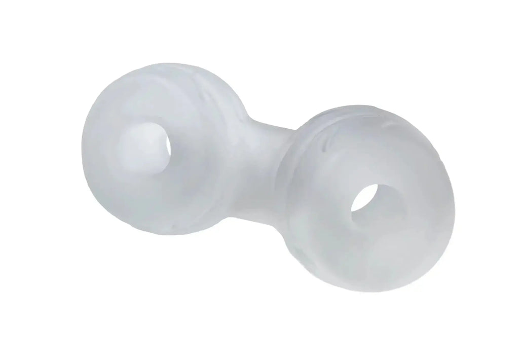 Perfectfit silaskin cock and ball clear transparent silicone dumbbell shaped grip enhancer for comfortable use