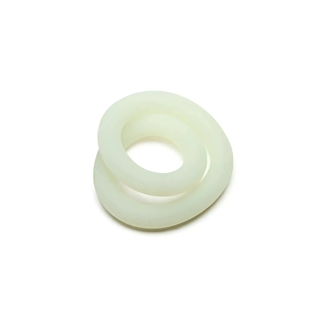 Off-white translucent silicone ring with smooth glossy finish perfectfit silicone hefty wrap ring 229mm glow in the dark