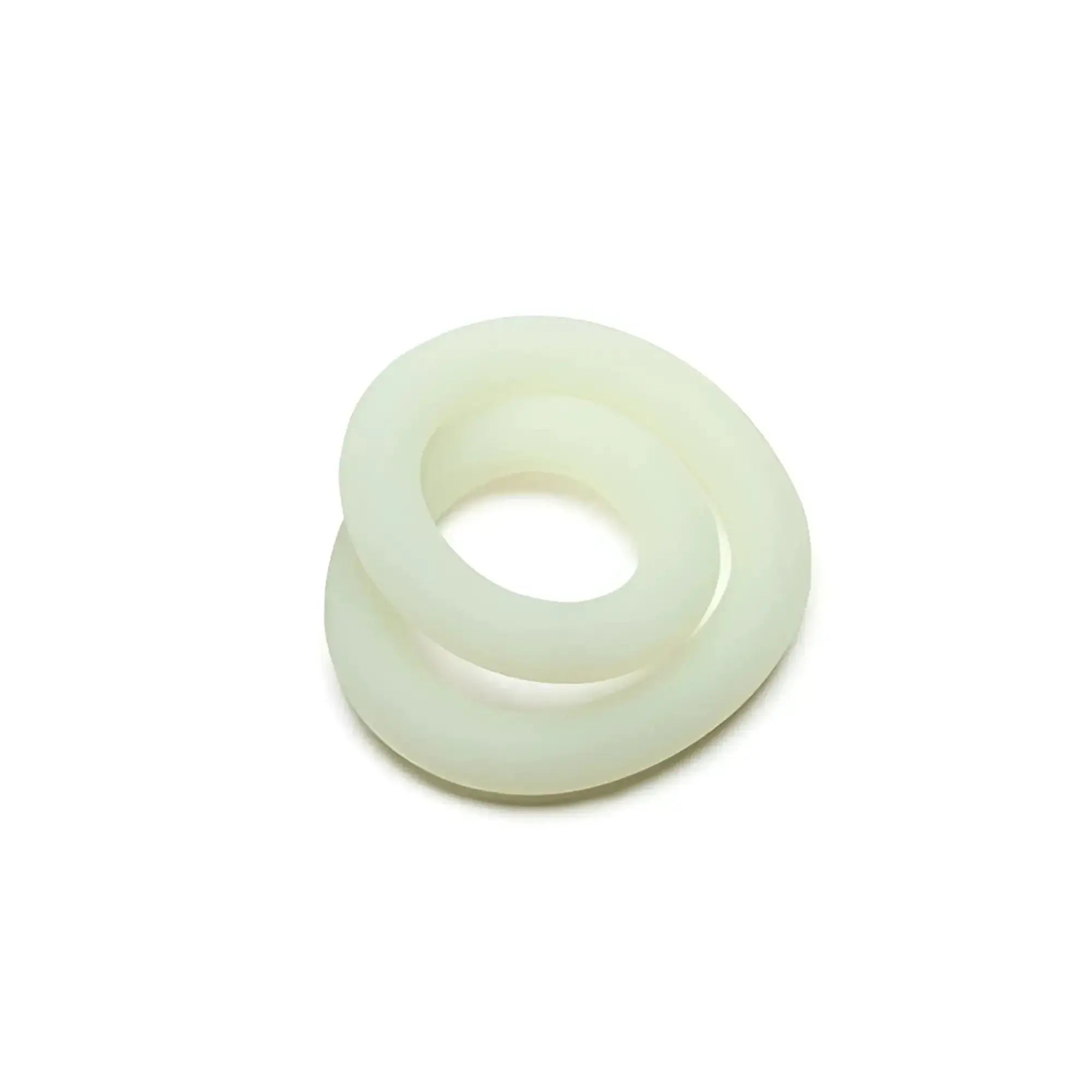 Off-white translucent silicone ring with smooth glossy finish perfectfit silicone hefty wrap ring 229mm glow in the dark