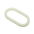 Off-white oval-shaped rubber gasket for perfectfit silicone hefty wrap ring 229mm glow in the dark with smooth surface