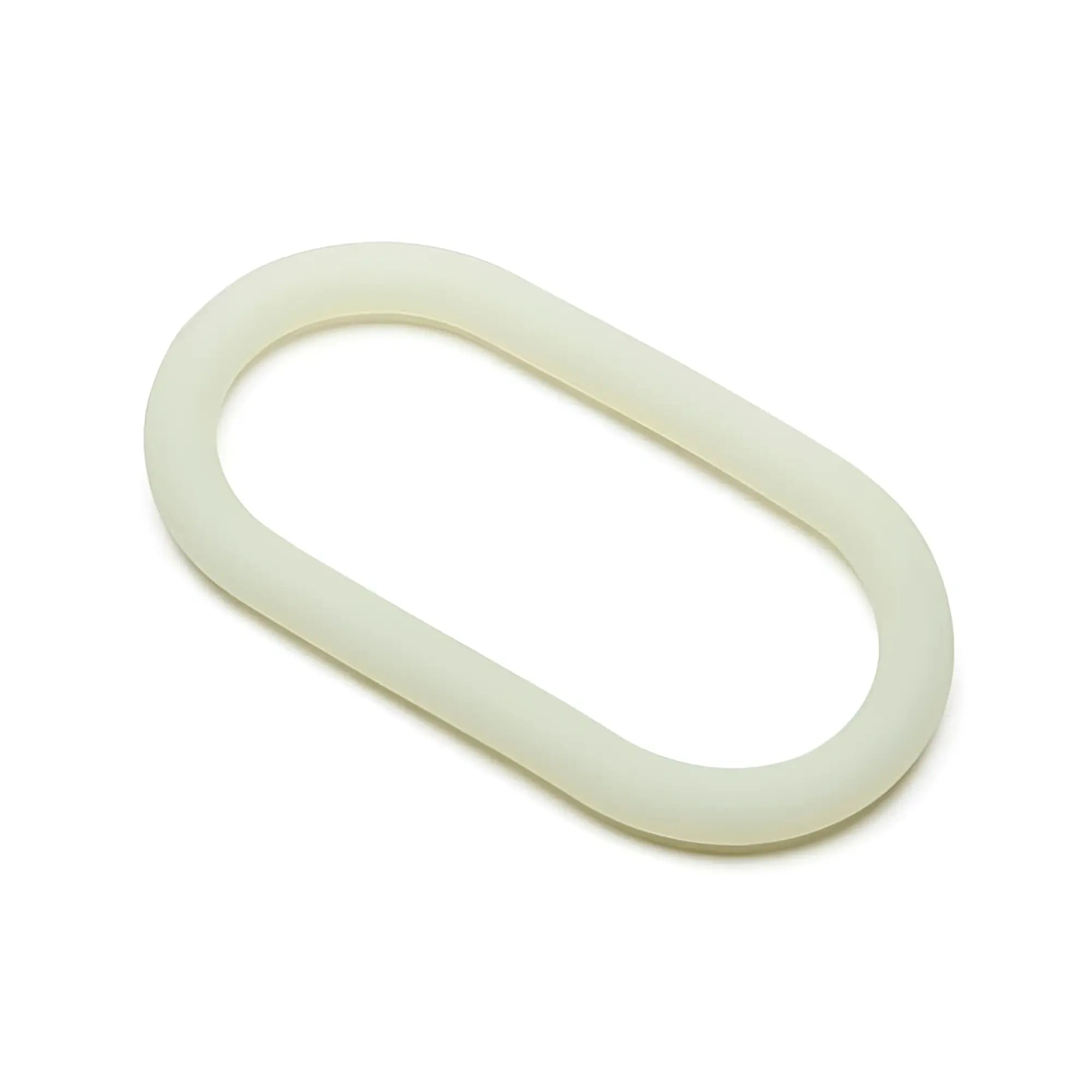Off-white oval-shaped rubber gasket for perfectfit silicone hefty wrap ring 229mm glow in the dark with smooth surface