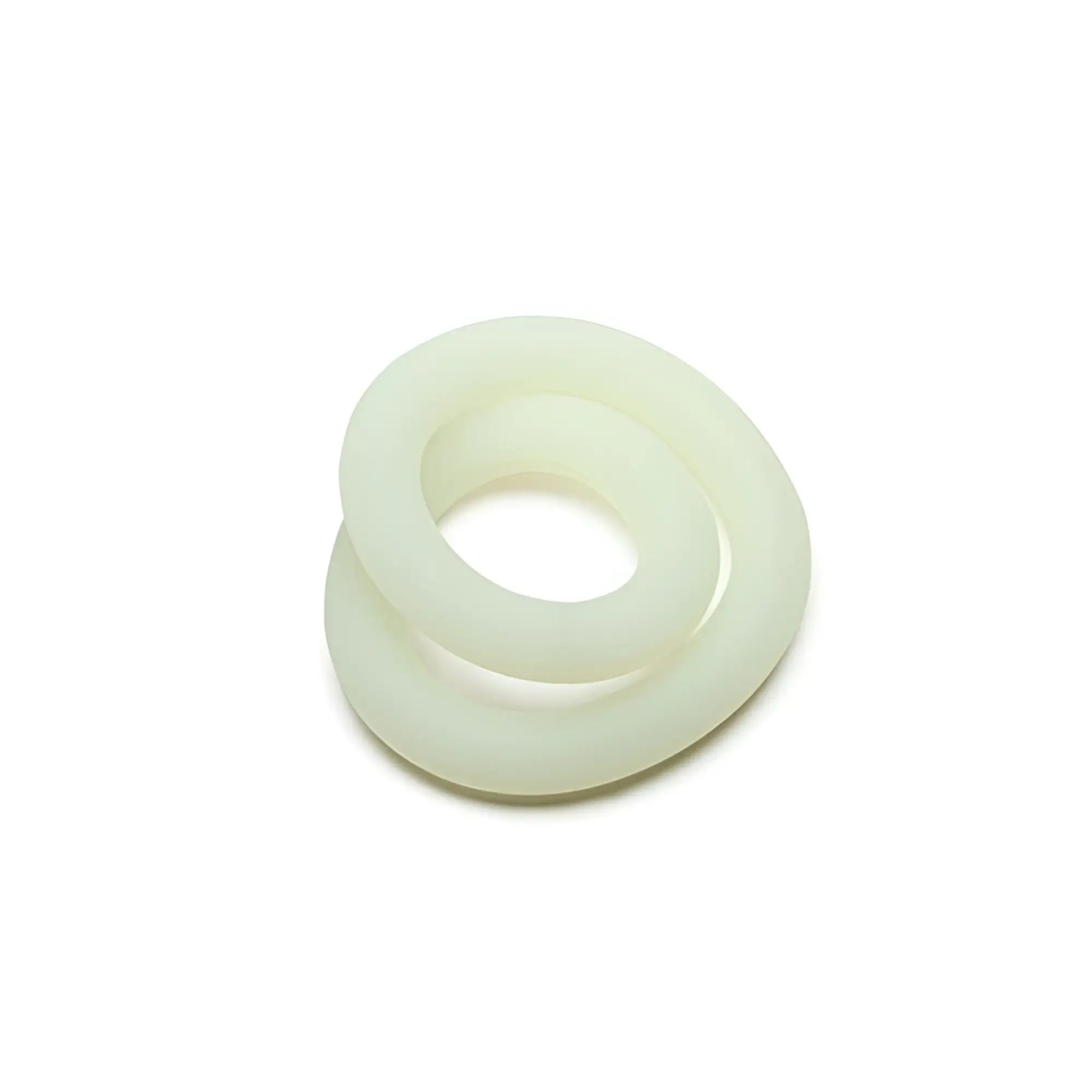 Off-white translucent silicone ring with smooth glossy finish perfectfit silicone hefty wrap ring 229mm glow in the dark