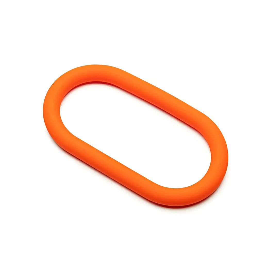 Bright orange silicone oval ring perfectfit silicone hefty wrap ring 229mm for secure wrapping and sealing