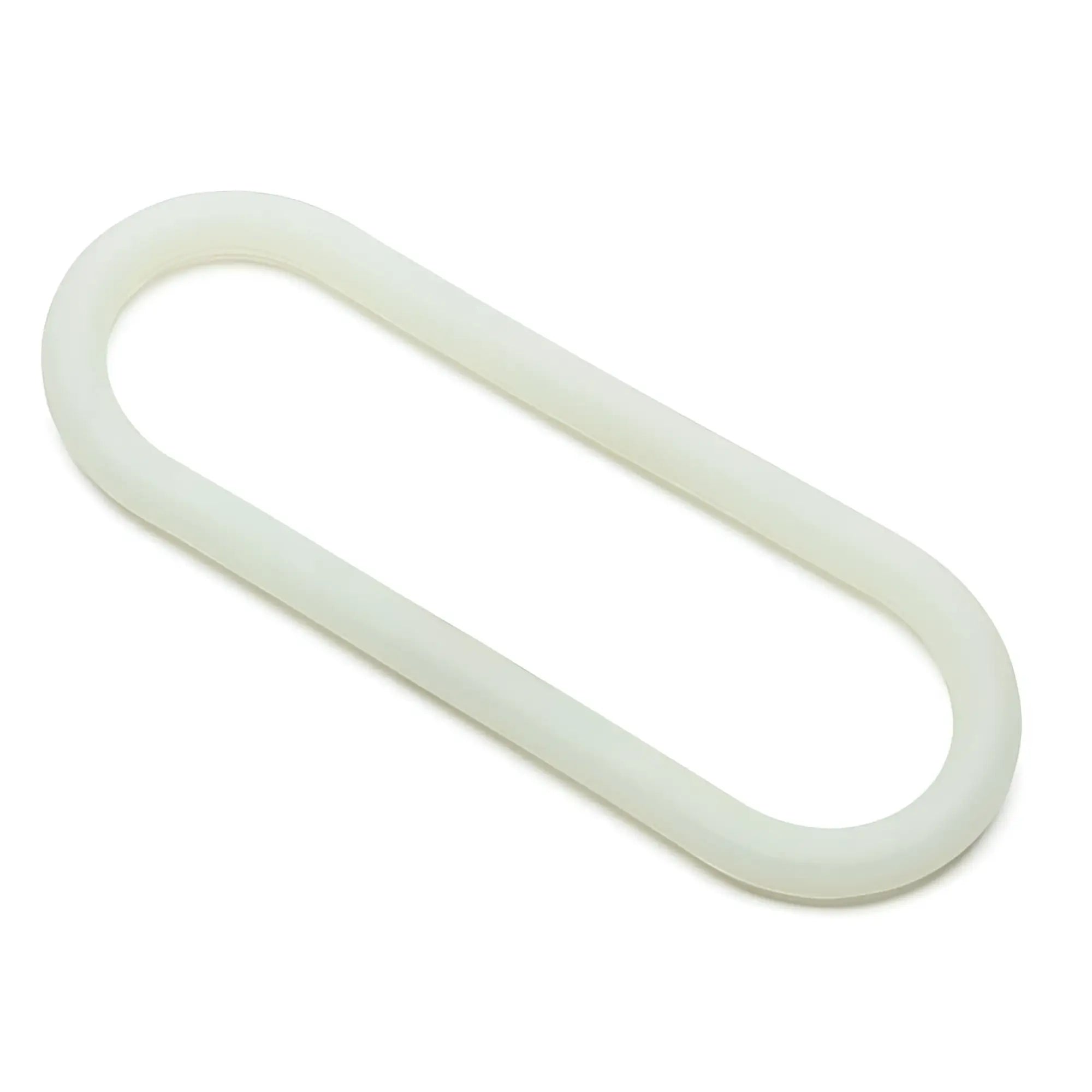 Off-white flexible rubber o-ring from PerfectFit silicone hefty wrap ring 305mm glow in the dark with smooth texture