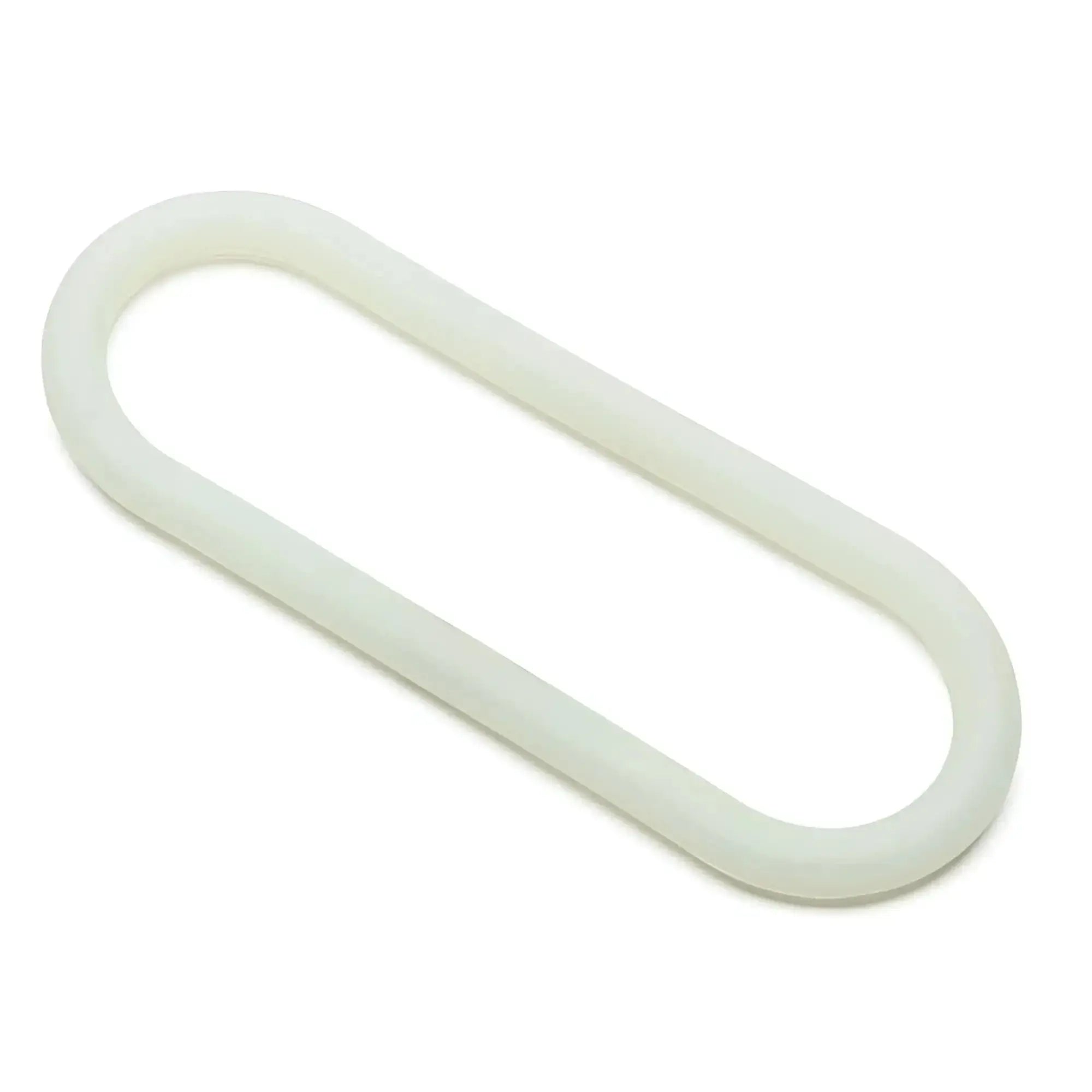 Off-white flexible rubber o-ring from PerfectFit silicone hefty wrap ring 305mm glow in the dark with smooth texture