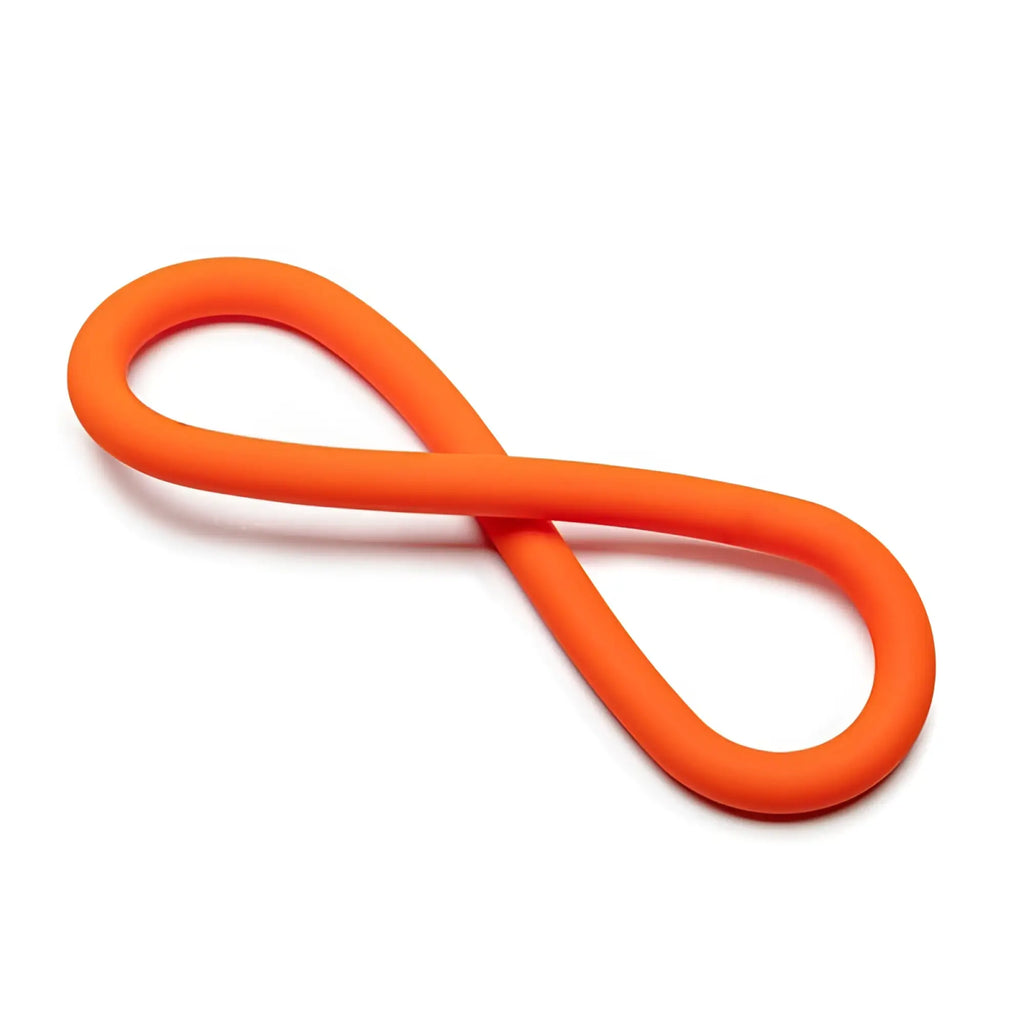 Bright orange silicone infinity loop toy perfectfit silicone hefty wrap ring 305mm for durable gripping and wrapping