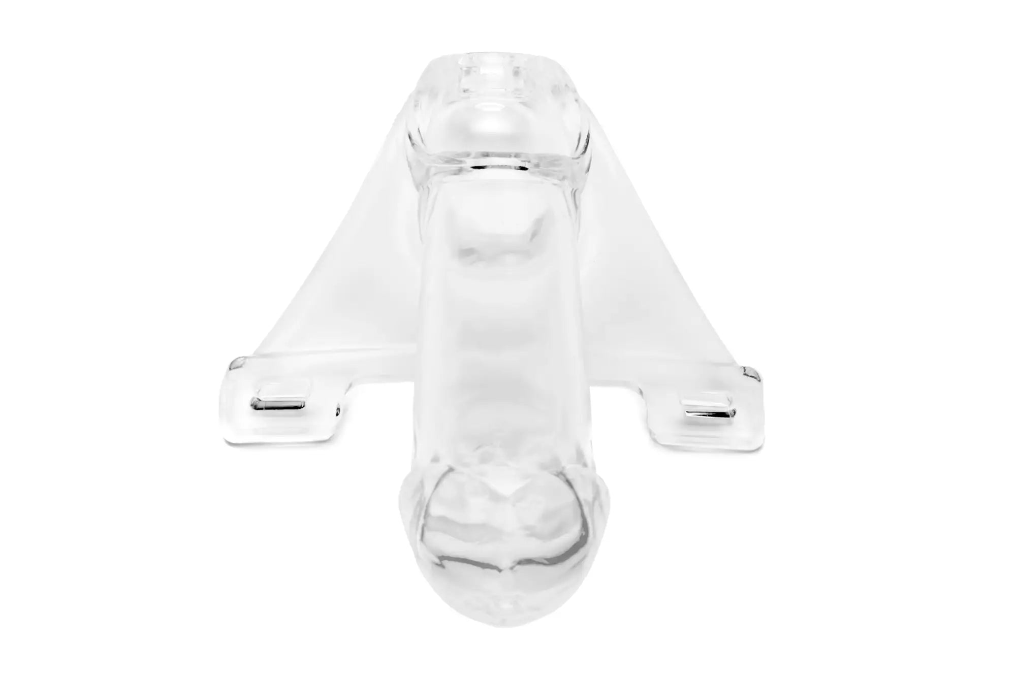 Clear plastic airplane-shaped toy with transparent wings and body in perfectfit zoro knight 6in hollow shaft clear strap on product