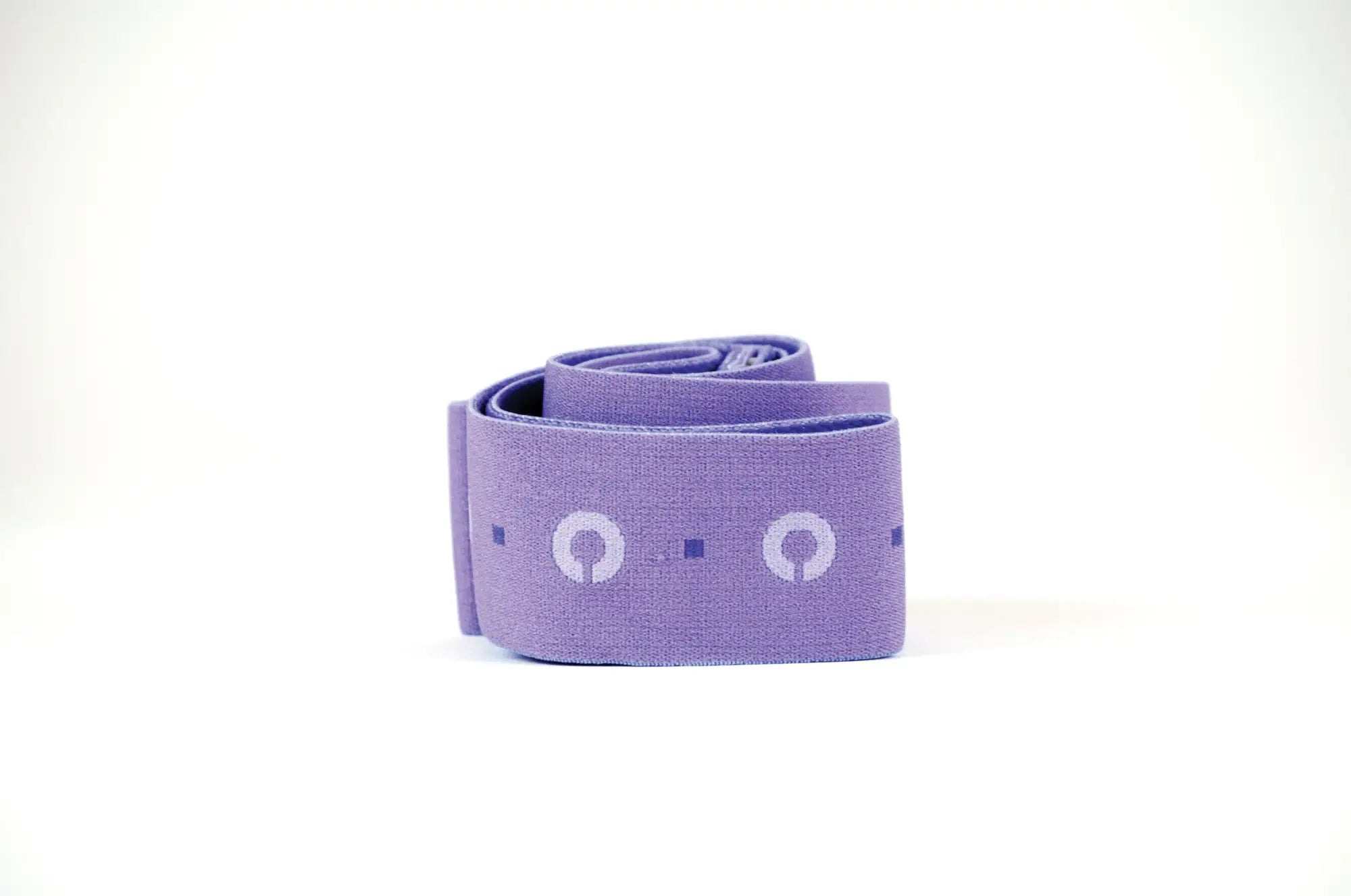 Purple perfectfit zoro strap-on 5.5in with elastic waistband featuring subtle texture and white circular logos