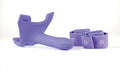 Purple silicone perfectfit zoro strap-on 5.5in pelvic floor therapy device with matching adjustable straps