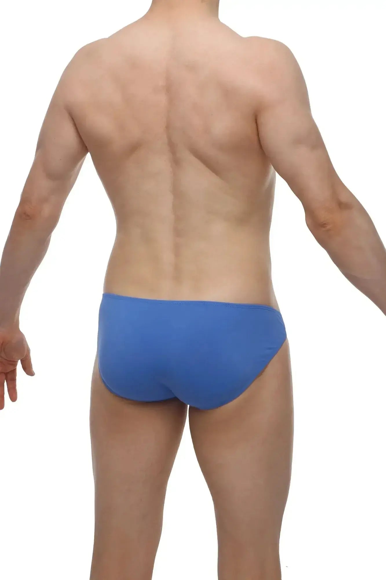 Blue swim trunks from petitq bikini arx blue featuring lightweight quick-dry fabric for beachwear use
