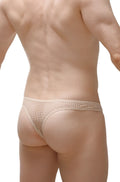 Beige petitq bikini capri durtol nude mesh briefs with a delicate breathable design