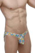 A pair of men’s colorful duck-patterned briefs petitq bikini chill duckies with playful design