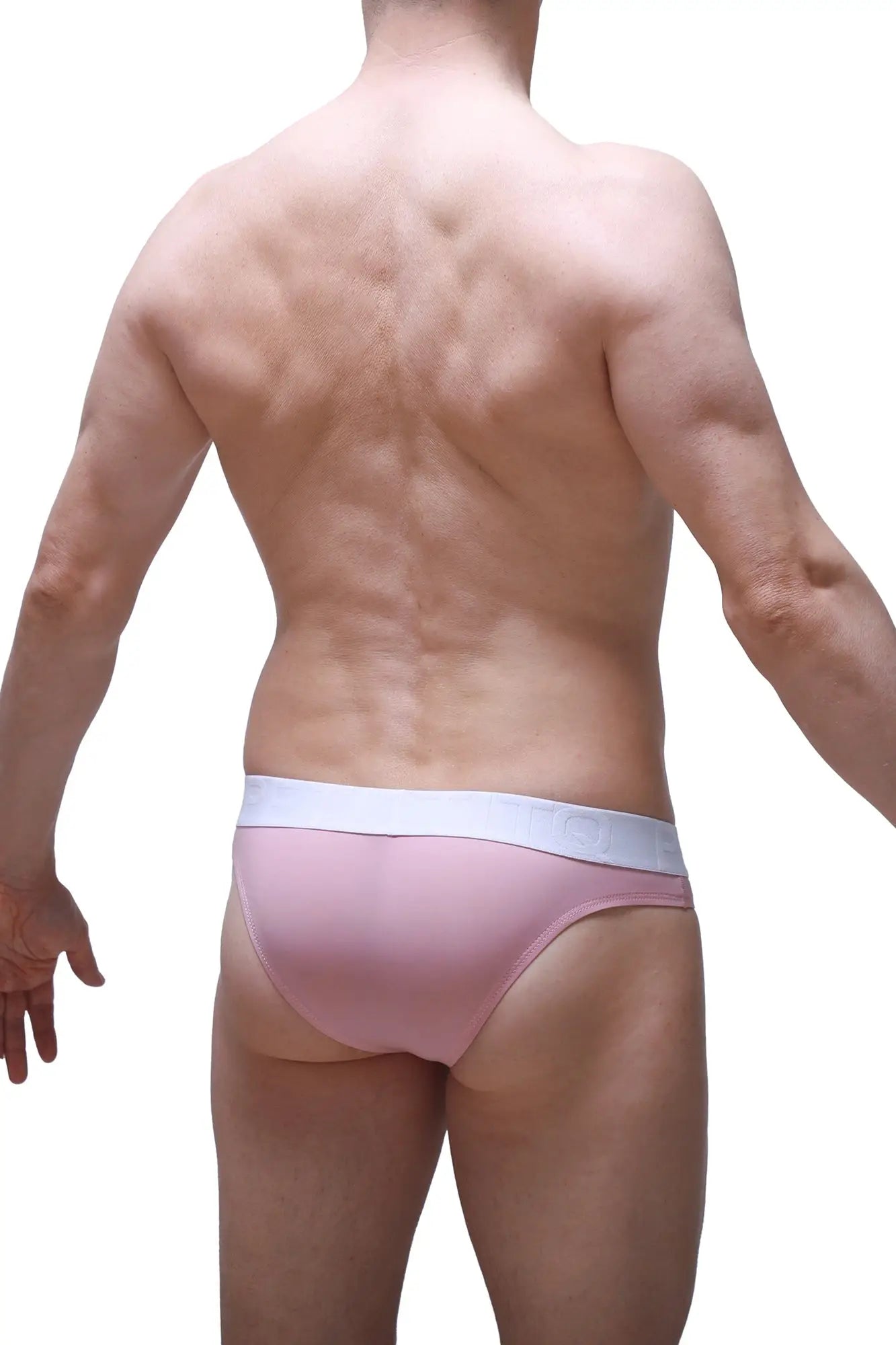 PetitQ bikini chisa tea rose pink briefs with white waistband soft comfortable fabric for everyday wear