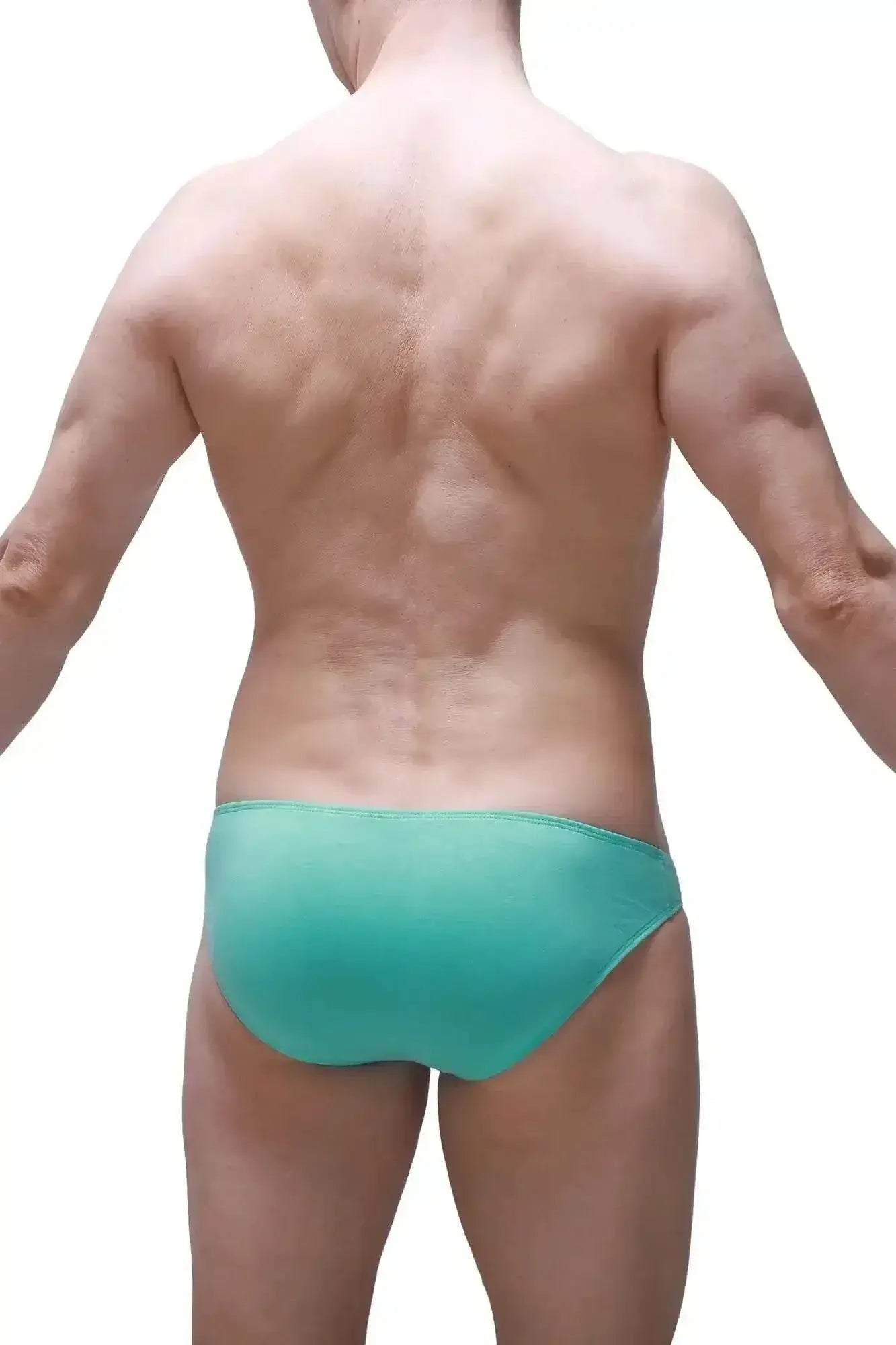 Teal-colored petitq bikini colline briefs made from smooth bamboo fabric for comfortable everyday wear
