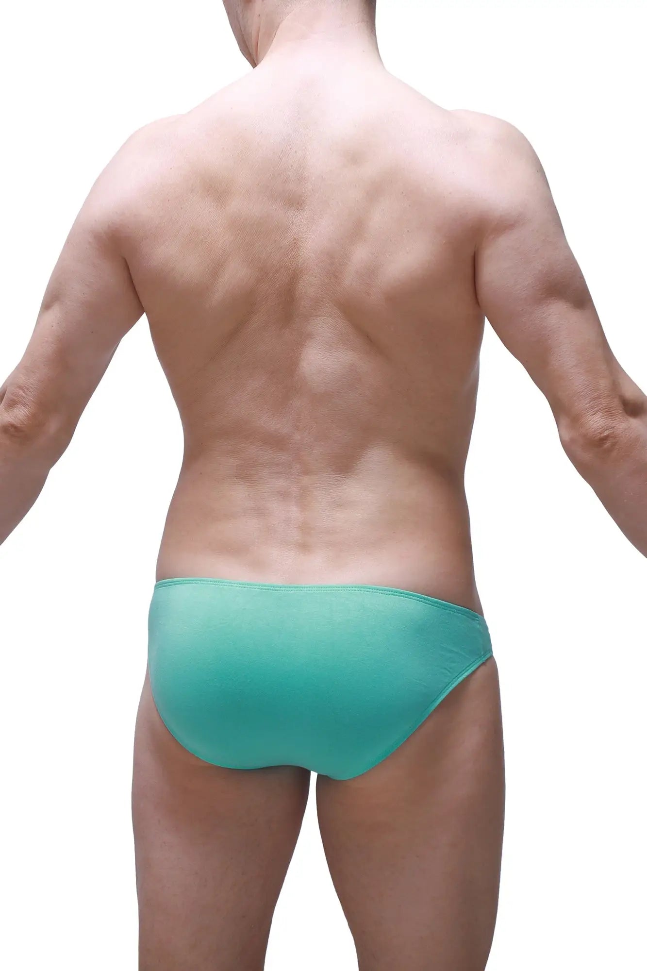 Teal-colored petitq bikini colline briefs made from smooth bamboo fabric for comfortable everyday wear