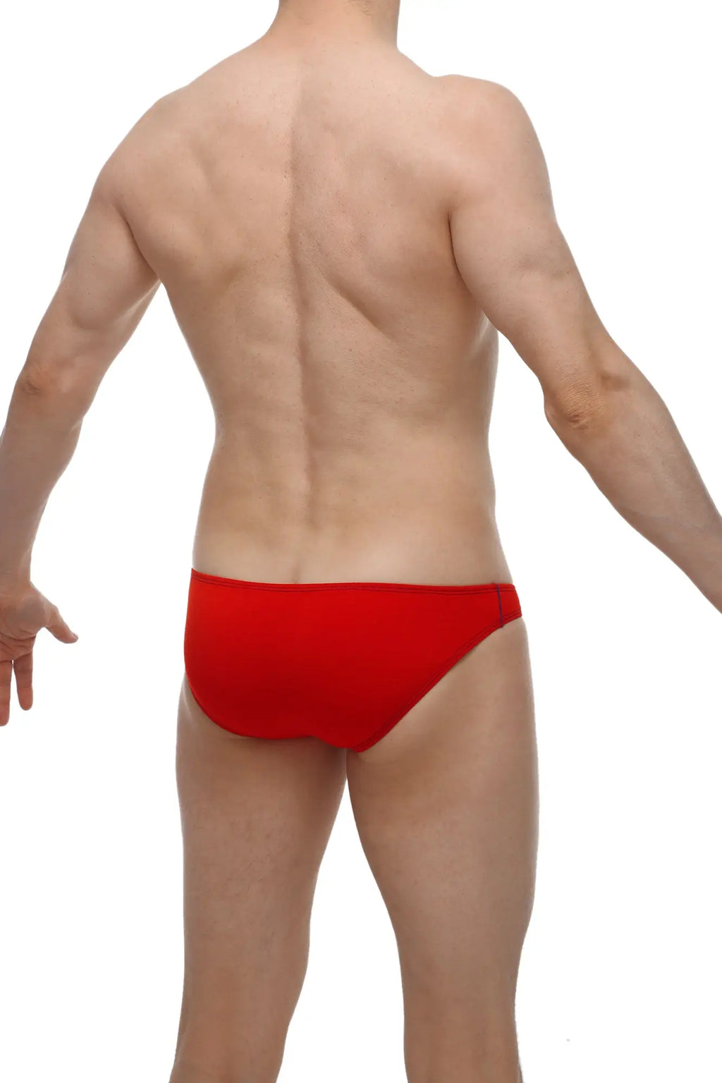 Red briefs in modal fabric from petitq bikini colline offering a comfortable and breathable fit